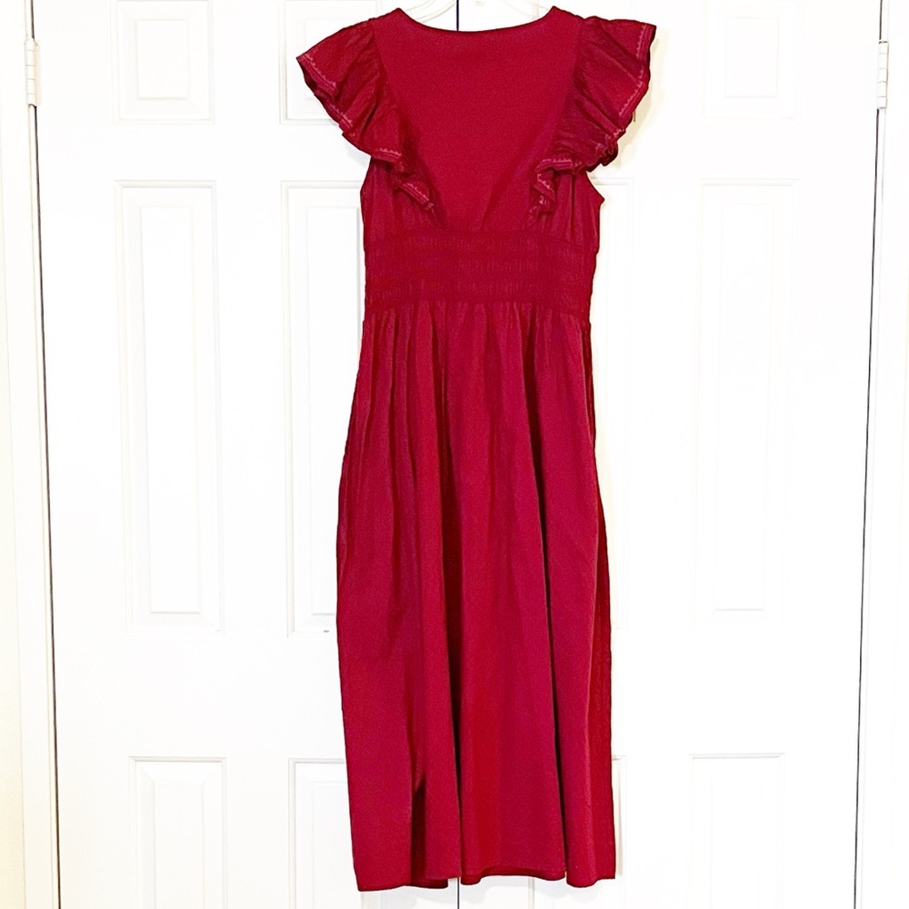 Universal Thread By Target Maroon Maxi Dress Smoc… - image 8